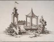 Velten Jury Matveyevich Georg Friedrich Design of a Chinese Pavilion  - Hermitage